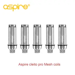 5 шт./лот Оригинал Aspire cleito pro катушки 0.5ohm катушки и 0.15ohm сетки катушки пригодный для Aspire cleito pro танк vape распылитель