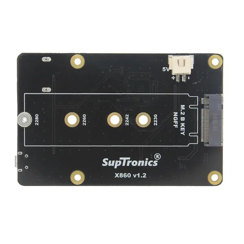 

Raspberry Pi X860 M.2 NGFF 2280/2260/2242/2230 NAS Storage Expansion Board with USB 3.0 Jumper
