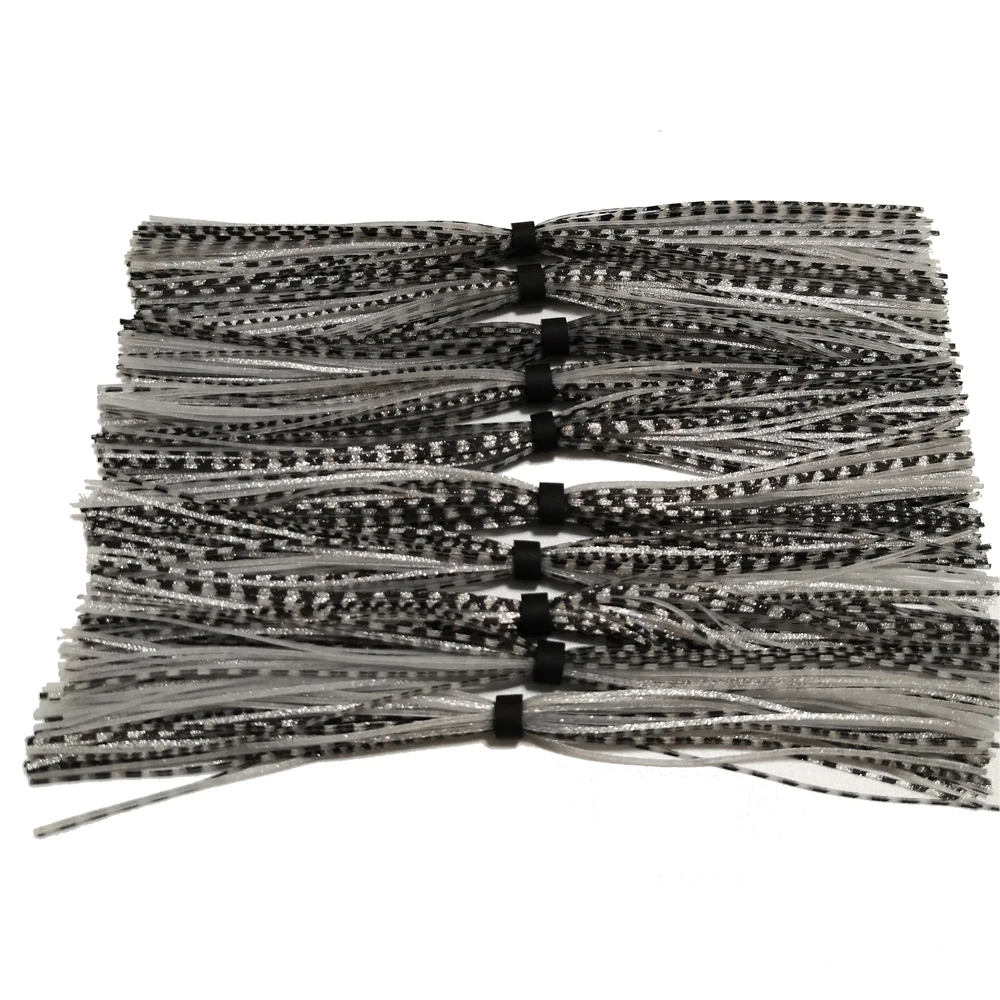 

10 Bundles 44 Strands Silicone Skirts Fishing Accessories DIY Buzzbaits Spinner Buzz Bait Silicone Skirts Dropshipping SF006