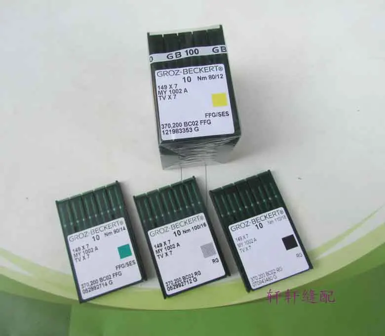 Groz Bekkert Швейные иглы для швейной машины TVx7 149x7 MY 1002 A 20 шт./партия трех игл