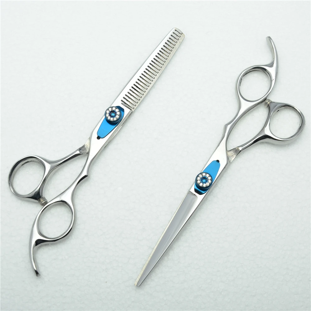 

6 Inch 17.5cm Customized Logo 440C Professional Human Hair Scissors Hairdressing Scissors Cutting Shears Thinning Scissors C1015