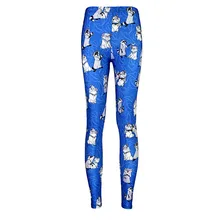 Эластичные повседневные штаны с 3D цифровой печатью лиса и собака шаблон женские Леггинсы 7 размеров одежда для фитнеса