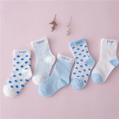 5 пара/лот новые мягкие хлопковые носки для мальчиков и девочек с мультяшным рисунком милые носки детские носки для маленьких мальчиков и девочек подходит для От 0 до 6 лет - Цвет: set 3