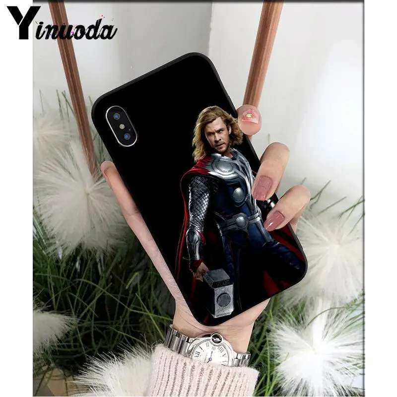 Yinuoda Marvel movie thor DIY красивые аксессуары для телефонов, чехол для Apple iPhone 8 7 6 6S Plus X XS MAX 5 5S SE XR