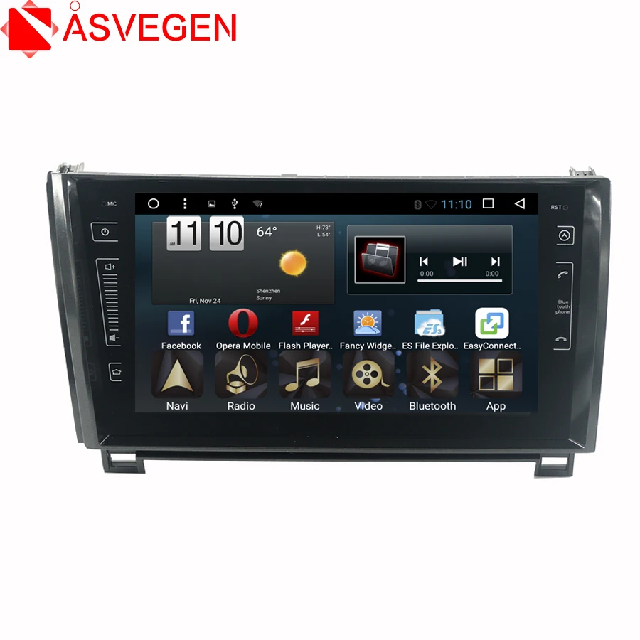 Asvegen Touch Screen Android 7.1 Quad Core Car Multimedia Player GPS Navigation Auto Radio For Toyota Tundra Sequoia 2011-2015 | Автомобили