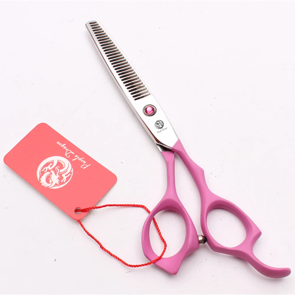 Профессиональные Парикмахерские ножницы Z1024 6 0 дюйма 17 5 см|japan 440c|purple dragonscissor salon |