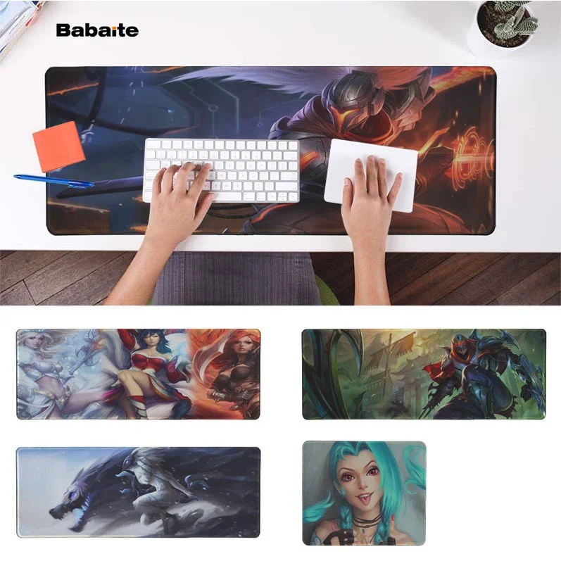 

Babaite Boy Gift Pad League of Legends Natural Rubber Gaming mousepad Desk Mat Free Shipping Large Mouse Pad Keyboards Mat