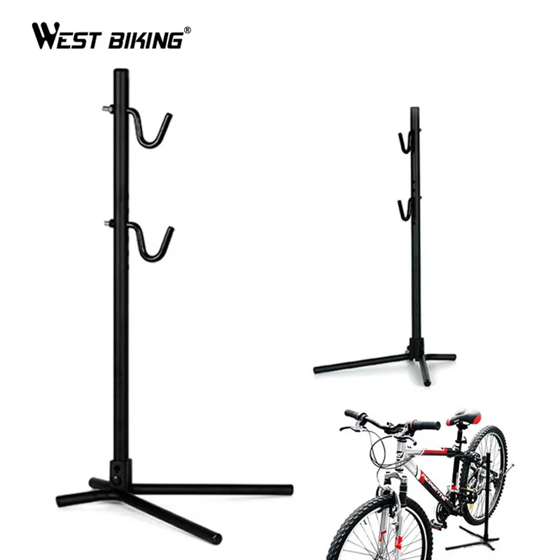 

WEST BIKING Generic Height High Adjustable Bike Bicycle cycle Rear Stay Bracket Stand Portable Repair Holder Black
