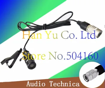 

4 Pins 4-PIN Hirose Connector Tie Clip On Mic Lavaliar Microphone Microfono For Audio Technica Wireless Bodypack