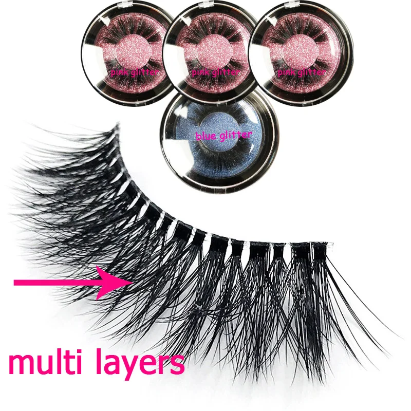 y25 custom box 3D Eyelashes mink false Lashes Luxury Hand Made Silk False lashes reusable private label | Красота и здоровье