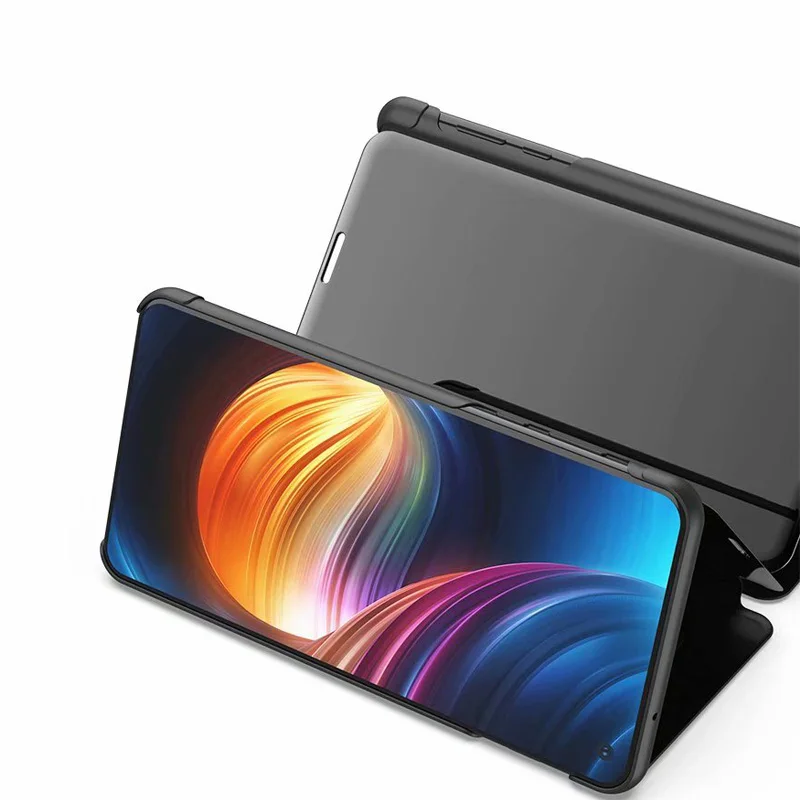 Умный зеркальный флип чехол для Huawei Honor 8A 10Lite p Smart 2019 прозрачный Enjoy 9