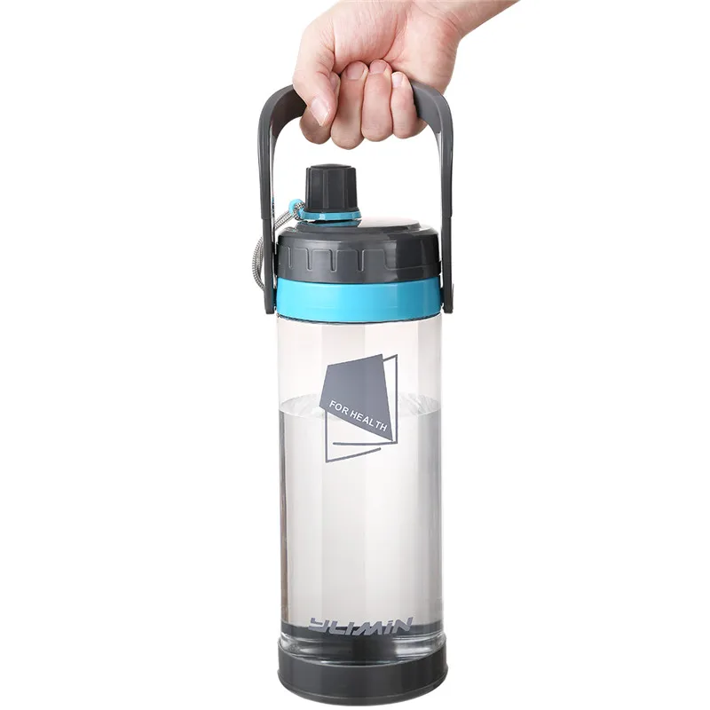 

2000ml Large Capacity Water Bottle For Outdoor Sports With Straw Plastic Kettle withHandgrip Bottles with lid Portable BPA FREE