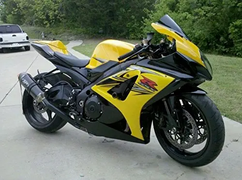 Black Yellow Complete Fairing Molding parts Kit for 2007 ...