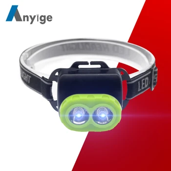 

ANYIGE Mini Headlamp 1Mode Head Flashlight Frontal Headlight Torch Lamp For Camping Hunting Night Fishing Using 3xAA Battey