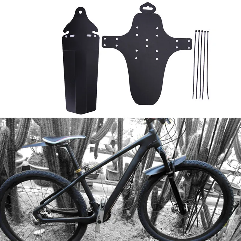 Ultra Lightweight Black Bicycle Mudguard High Quality Bike Mudguard Perfect Front And Rear Bicycle Mudguard Set