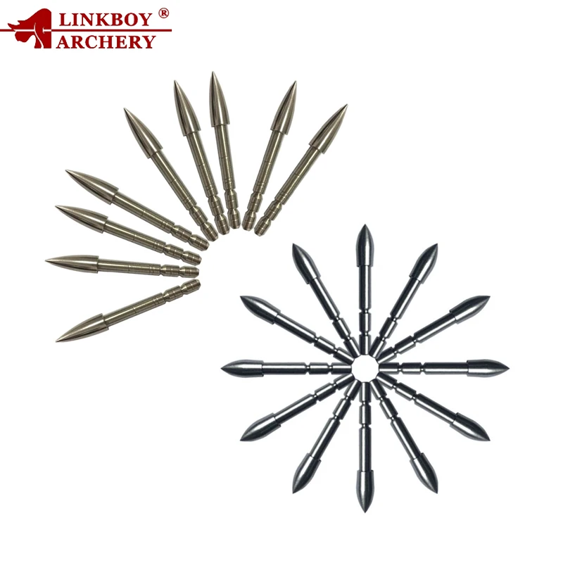 

12pcs Linkboy Archery Insert ID4.2mm Carbon Arrows Shaft Arrowhead Target Point Tips 80gr 100gr 120gr Practice Hunting