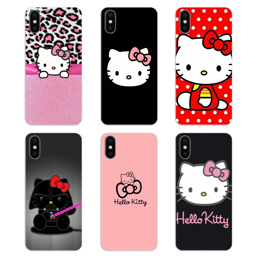 

Phone Cases For Huawei Honor 8 8C 8X 9 10 7A 7C Mate 10 20 Lite Pro P Smart Plus Japan Cartoon Animals Pink hello Kitty Painting
