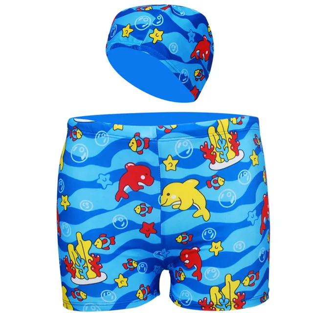 2017 New Summer Diving Swim wear Trunk Cartoon Baby Kid Child Boys