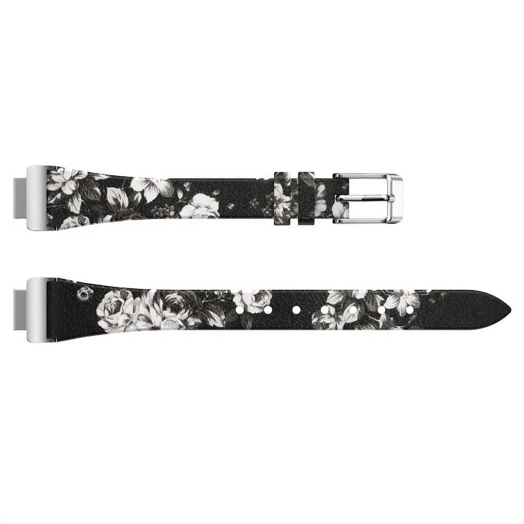 Adjustable Replacement Floral Print Watch Wristband For for Fitbit 1cm/0.4inch Inspire HR Clasp | Электроника