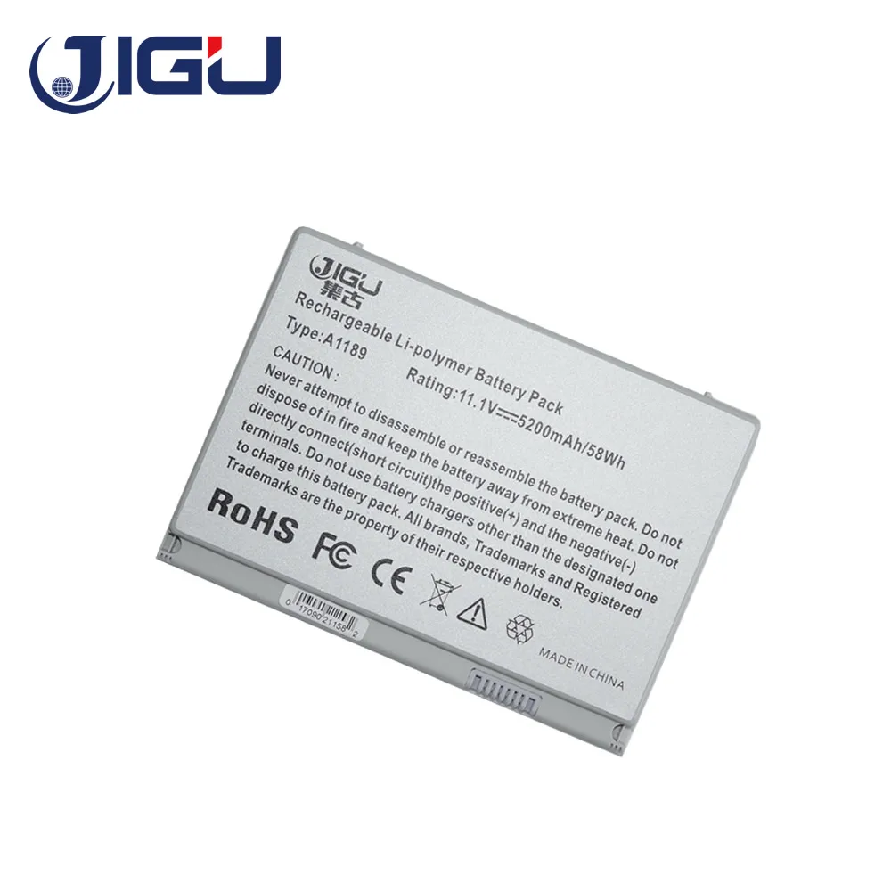 10.8V 6600MAH Original A1189 Laptop Battery For Apple Macbook Pro 17 Laptop Battery MA458 A1261 battery