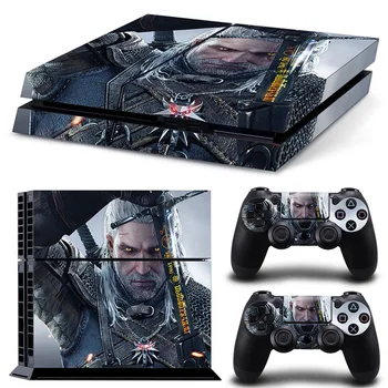 

Free drop shipping cool video game decals for Sony PS4 Console + 2PCS Controllers Skin Sticker #TN-P4-10292