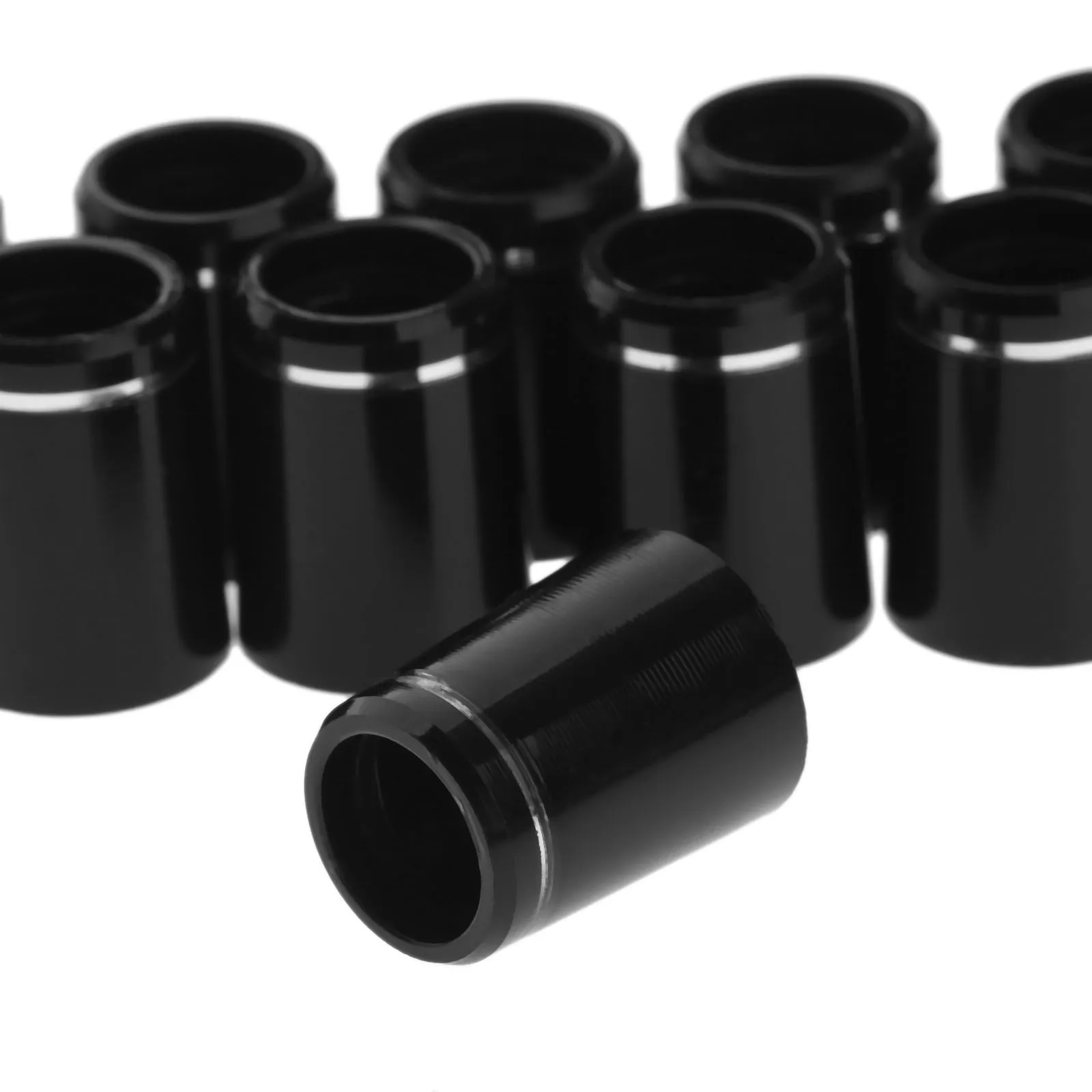 Сменные пластиковые наконечники для клюшек для гольфа, 10 шт., черные наконечники для гольфа, подходят для 0,335 или 0,370 наконечников, 8,5X16X12,2 мм/9,5X19X13,4 мм
