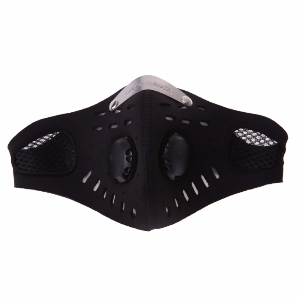 

Outdoor Cycling Mask With Filter Half Helmet Face Carbon Mask Dust Mask Anti-pollution Bicycle Bike Training Mask Ciclismo Ski