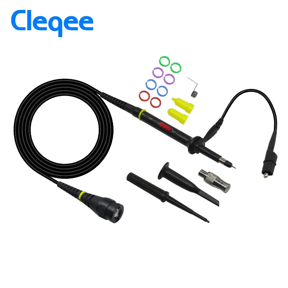 Cleqee P7300 1 шт. щуп осциллографа 300 МГц BNC защитный колпачок зонд X1/X10 DC-300MHz |