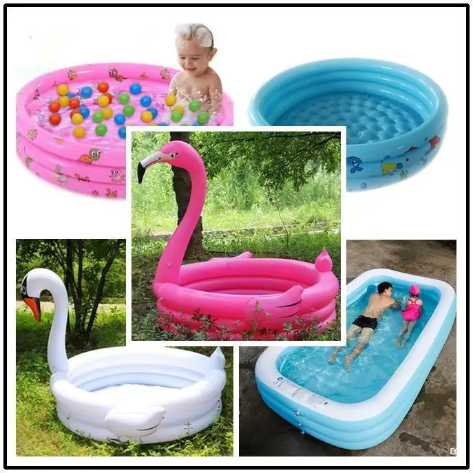 Фламинго детский надувной бассейн воды играть в открытый piscina портативный черепки купальный воды в бассейне игрушки океан пул
