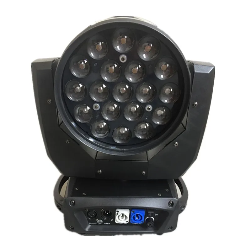 Высокое качество Dmx 19x15 Вт rgbw 4 в 1 светодиодный зум моющийся движущийся головной dj