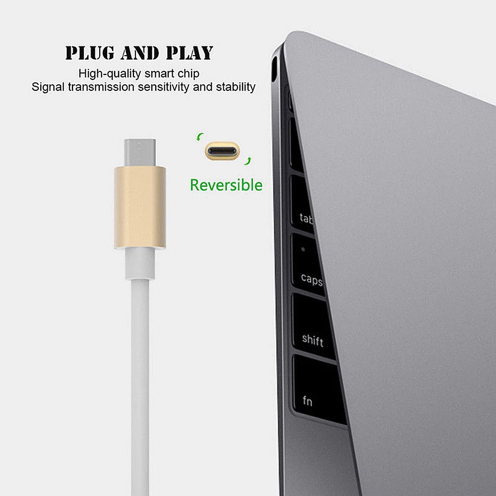 4 в 1 USB 3,0 концентратор двойной type-C многопортовый адаптер Thunderbolt 4K HDMI для MacBook Pro для смартфона apple