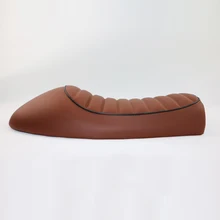 Street Bike Cafe Racer Cushion Vintage Style Motorcycle Seat Hump seat covers brown Waterproof seat for