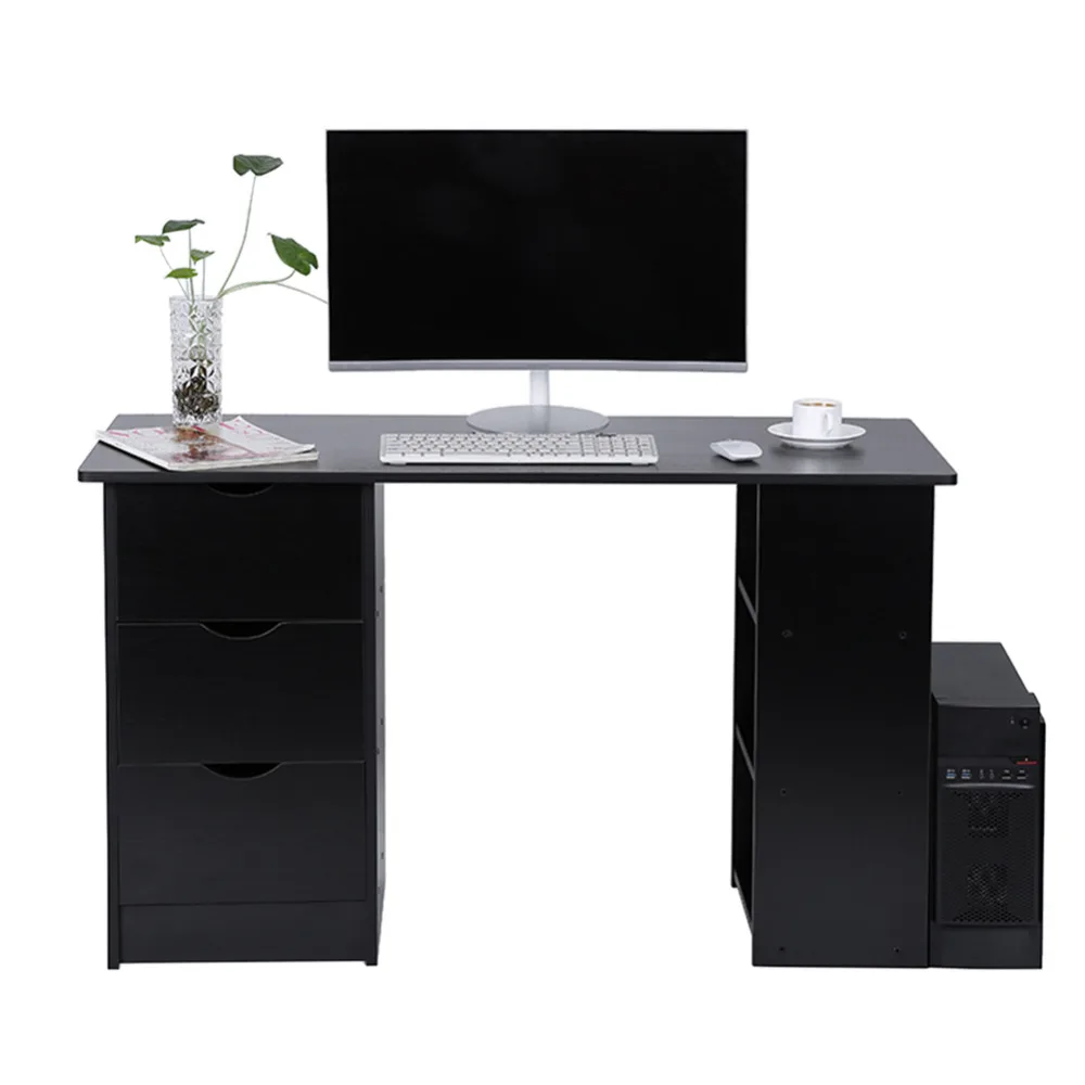 Us 52 92 35 Off Modern And Practical Computer Desk Office Student Study Table Corner Furniture With Drawers Cupboard Shelves In Laptop Desks