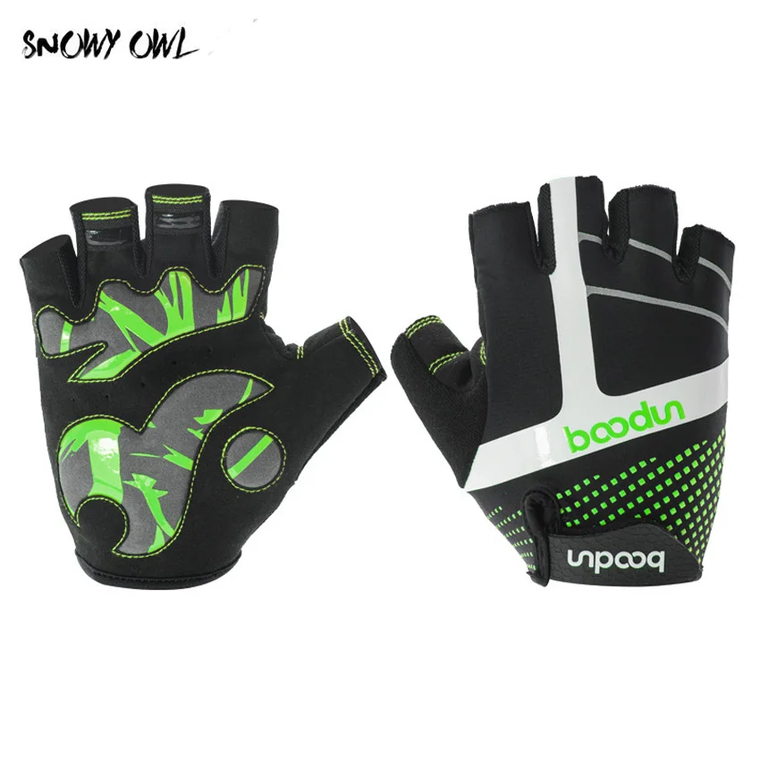 Мужские перчатки для бега мужские и женские противоскользящие износостойкие противоударные перчатки для бега горный велосипед Guantes h36 - Цвет: green