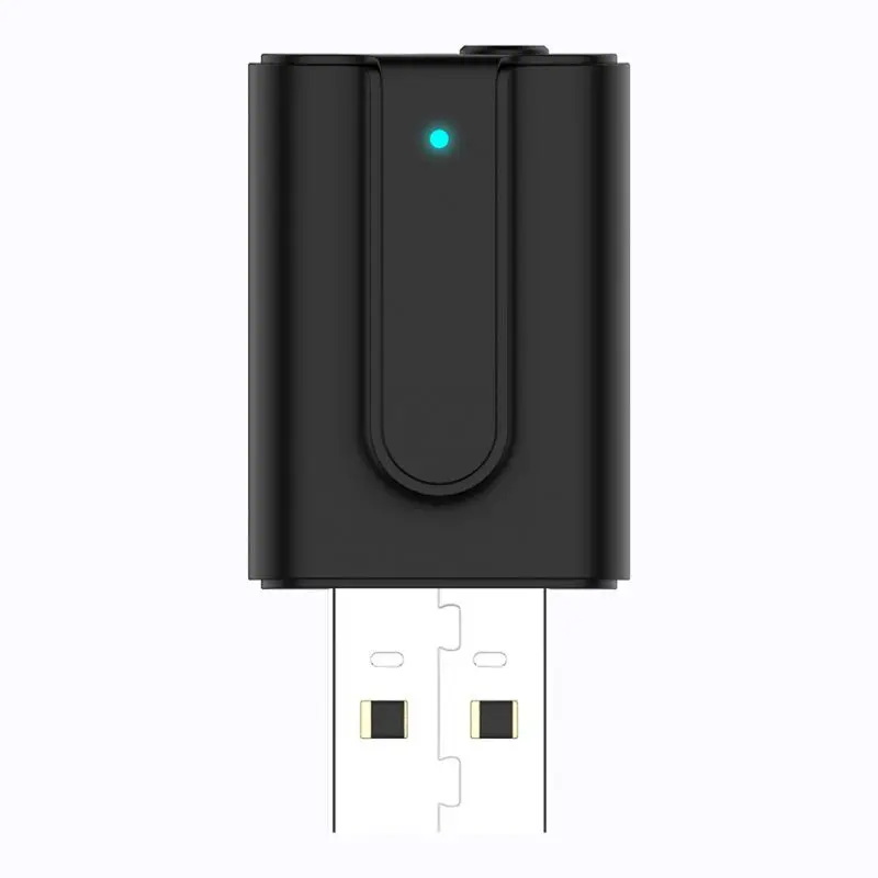 Новый 2 в 1 Usb Bluetooth 5,0 передатчик приемник беспроводной 3,5 мм стерео аудио адаптер для ТВ-телефона