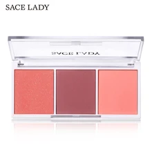 SACE LADY Blush Palette Makeup Face Blusher Powder 3 Colors Professional Cheek Make Up Minerals Rouge Natural Peach Cosmetic SACE LADY Blush Palette Makeup Face Blusher Powder 3 Colors Professional Cheek Make Up Minerals Rouge Natural Peach Cosmetic