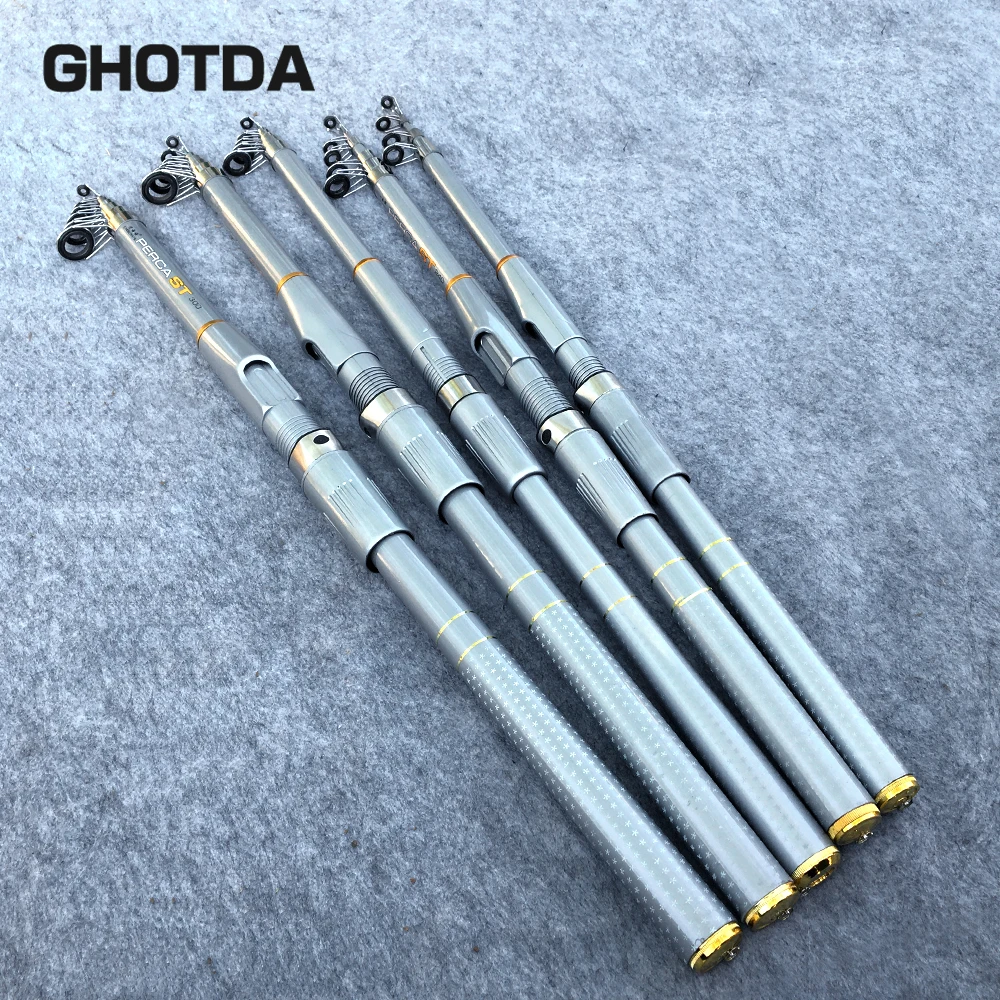 

Fishing Rod Spinning 2.1M 2.4M 2.7M 3.0M 3.6M Portable Telescopic Fishing Rod Fish Hand Fishing Tackle Sea Rod Ocean rod