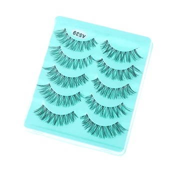 

5 Pairs Stunning Makeup Handmade Messy Cross Natural False Eyelashes Eye Lashes Extension Tools Charming New High Quality