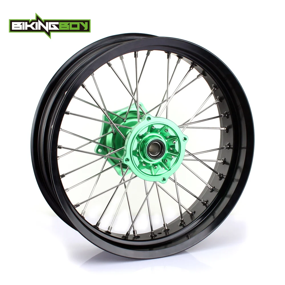 Bikingboy 1" х 4.25" MX супермото заднее колесо обод концентратора 36 спиц для Kawasaki KX 125 250 06-13 KX-F 250 450 06-17 KLX 450 2007-13