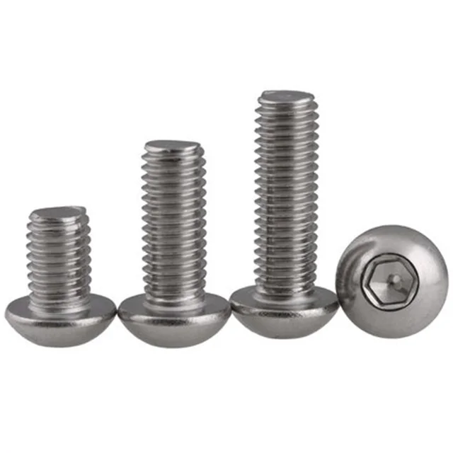 5pcs M5 304 stainless steel round head socket head cap screw Hexagon