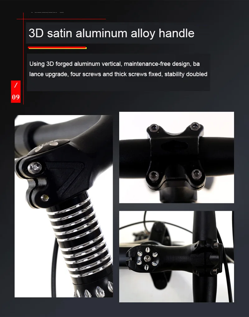 Excellent Adult Mountain Bike 24-Inch Single-Speed Two-Disc Brake Shock Absorber Student Mountain Bike 10