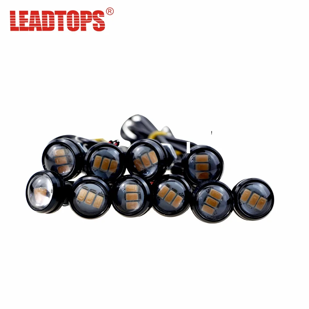 

2 x 23mm 12v Eagle Eye 3 SMD LED DRL Daytime Running Lights For Car Fog Source Parking Signal Working Lamp Automobiles DE