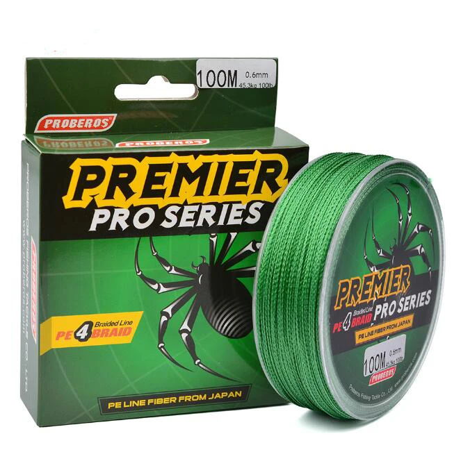 

4 Strands 100M PE Braided Fishing Line 4 Strands Multifilament Fishing Line 6LB-100LB