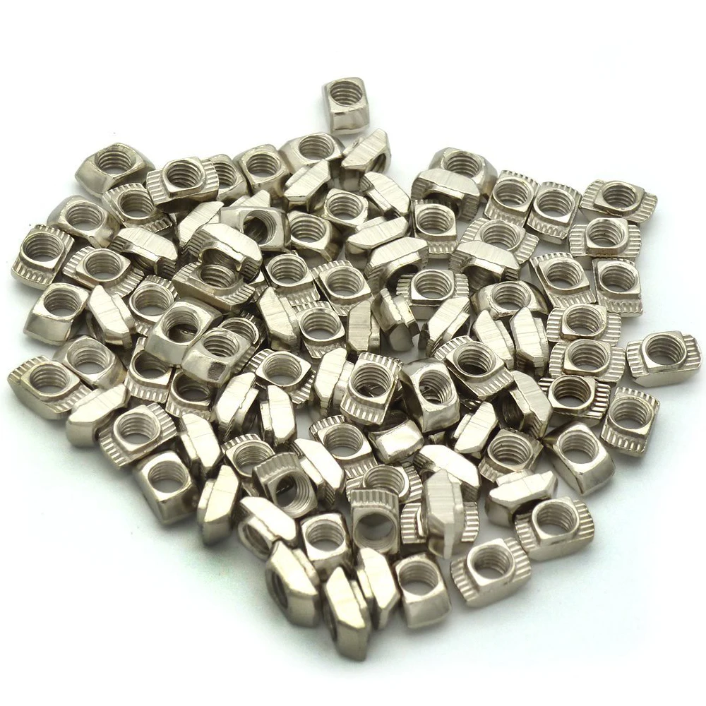 

100 pcs 20x20 European Aluminum Extrusions Slim T-Nut M5 T