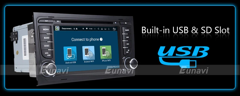 Top Eunavi Car Multimedia Player Car Radio 2 Din GPS Android 8.0 Stereo System For Audi/A4/S4 2002-2008 4GB RAM DVR OBD2 FM 22