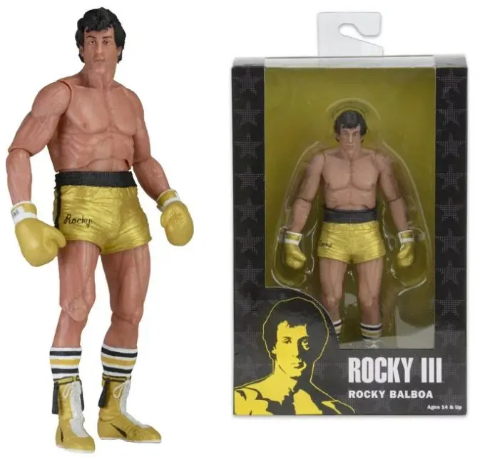 

NECA Rocky III ROCKY BALBOA Clubber LANG 40th Anniversary PVC Action Figure Collectible Model Toy 18cm Decoration Kid gifts