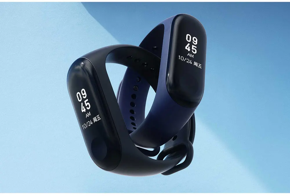 Xiaomi mi-браслет 3 Смарт-Браслет фитнес-браслет mi Band 3 большой сенсорный экран OLED частота сердечных сокращений Smartband