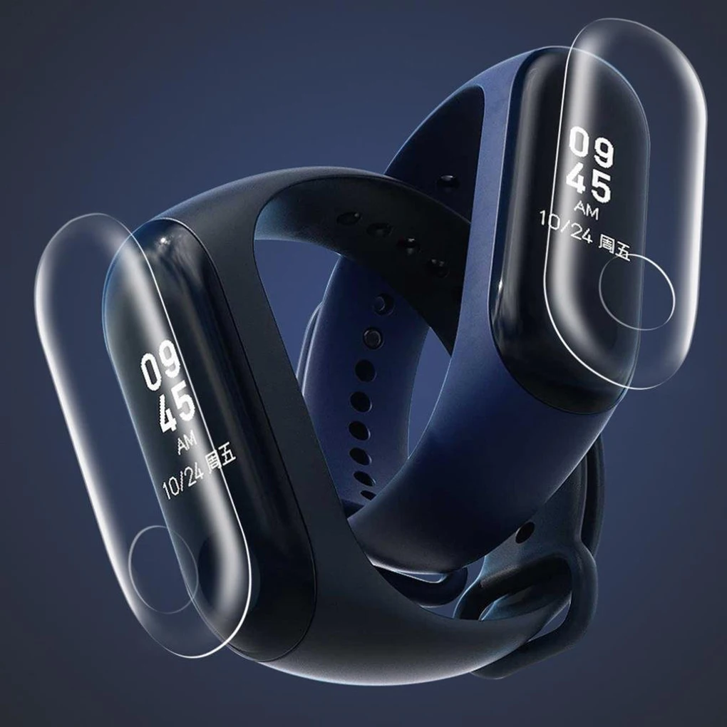 5/10 шт. Экран плёнка ТПУ полное покрытие для Xiaomi Mi Band 3 браслет пленка защитная часы пылеотталкивающий устойчивый к царапинам