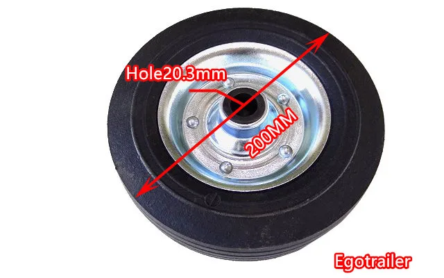 

Egotrailer spare wheel for trailer jockey wheel 200 x 50mmreplacement wheel,trailer parts, trailer accessories,trailer component
