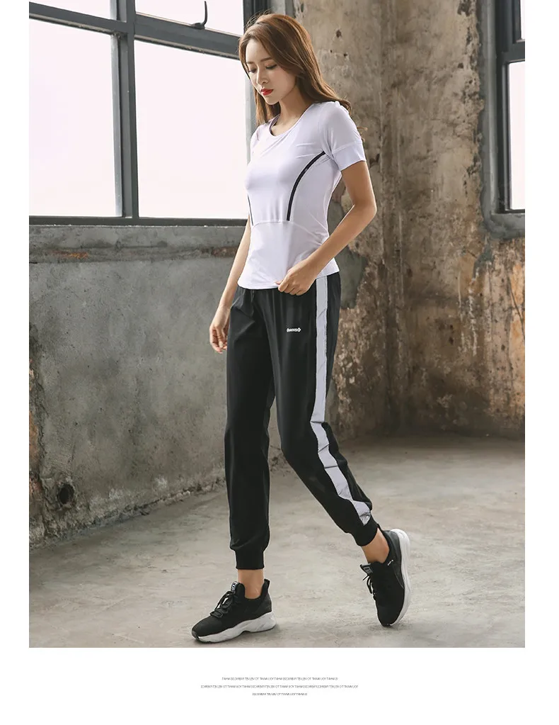 Весенне-летний женский комплект для бега свитшот на молнии с капюшоном Спортивная одежда для бега из трех предметов Спортивная одежда штаны для йоги и фитнеса spor